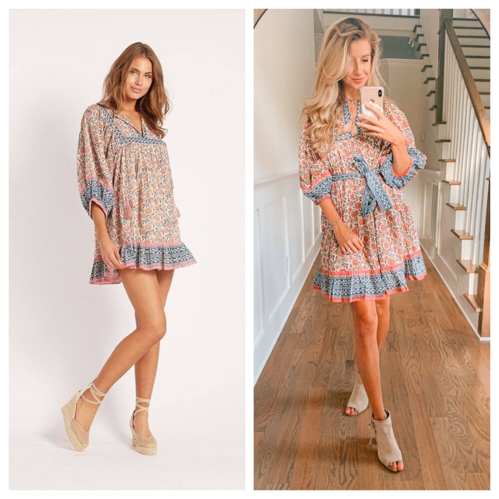 NWOT ANTHROPOLOGIE CLEOBELLA Rodriga Tasseled Mini Dress M - Picture 5 of 15